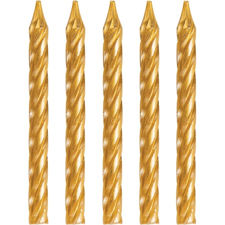 Creative Converting Gold Birthday Candles, 2.25", 288PK 339951